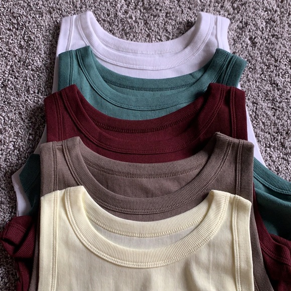 a new day Tops - A New Day Slim Fit Rib Layer Tank Top Bundle